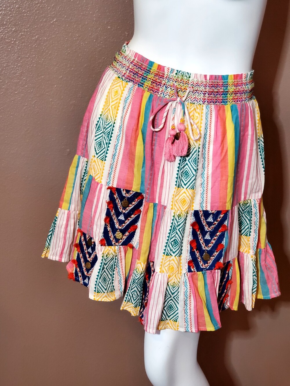 Anthropologie VERB by Pallavi Singhee Page Tiered Skirt S